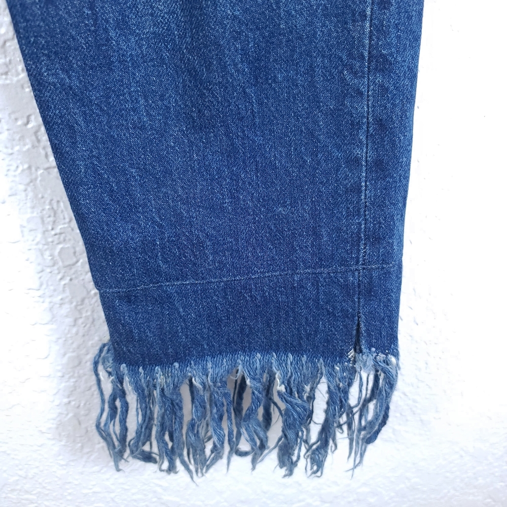 3x1 NYC Fringe Straight Crop Selvedge Jeans Lima Mid Wash - Picture 12 of 14